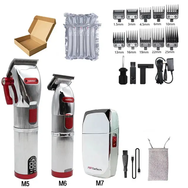 Professional Mens Hair Clipper and Trimmer - Pop Barbers P800, P700, P600 Hair Cutting Machine for Precision Finishing