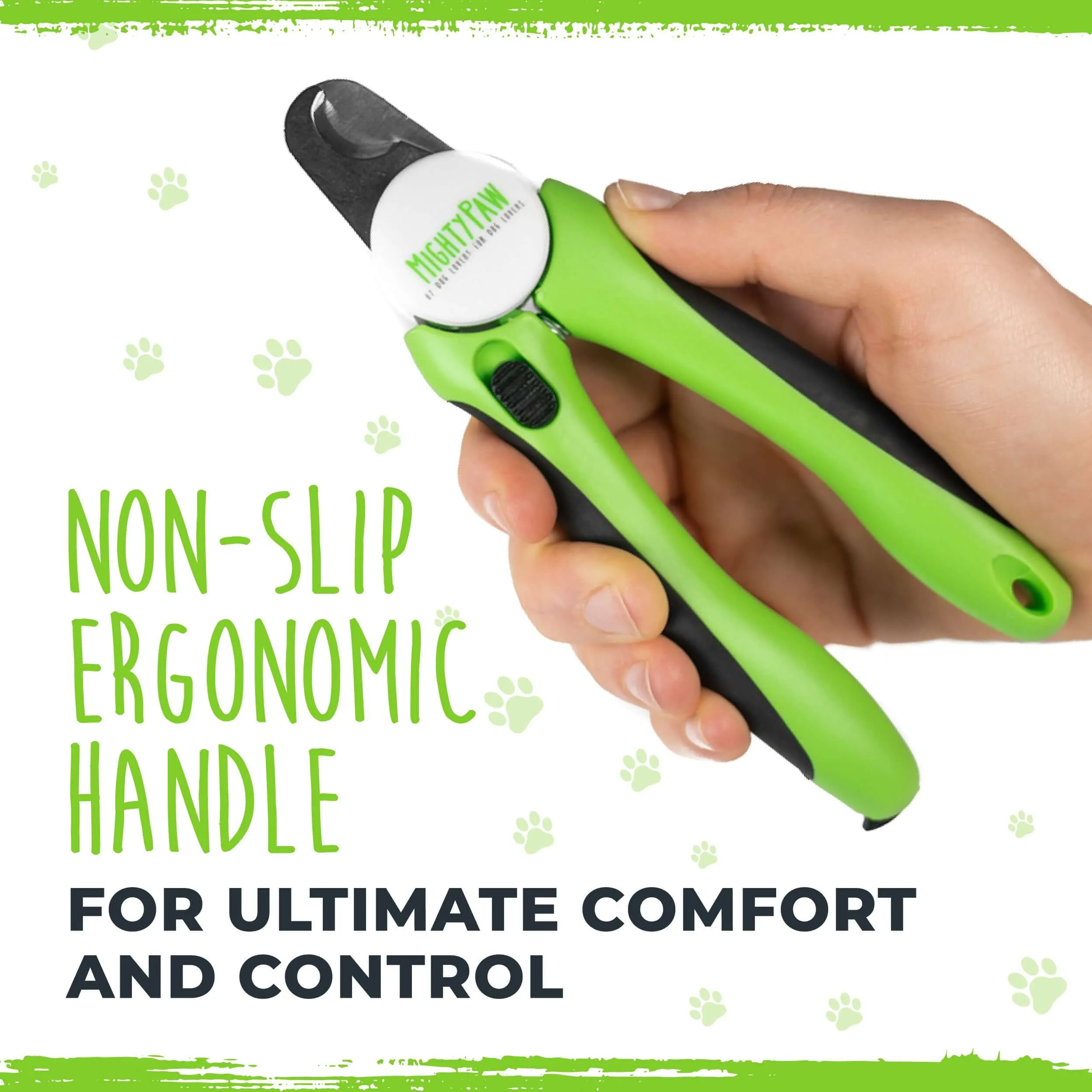 Professional Mighty Paw Dog Nail Clippers with Safety Guard & Locking Switch