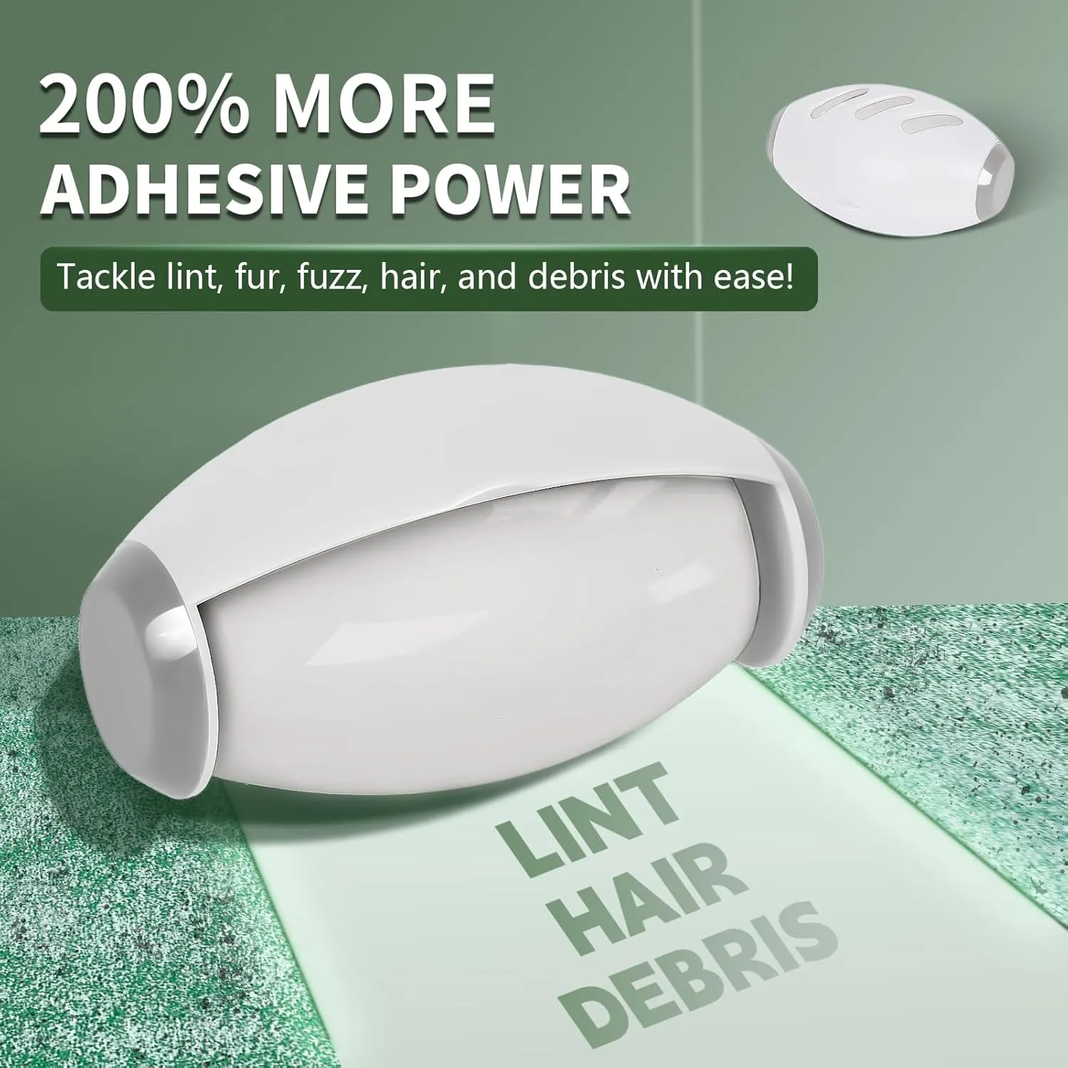 Reusable Lint Rollers for Pet Hair Extra Sticky, Portable Home Travel Washable Lint Roller Gainsboro-WhiteSmoke2.559in*3.94in