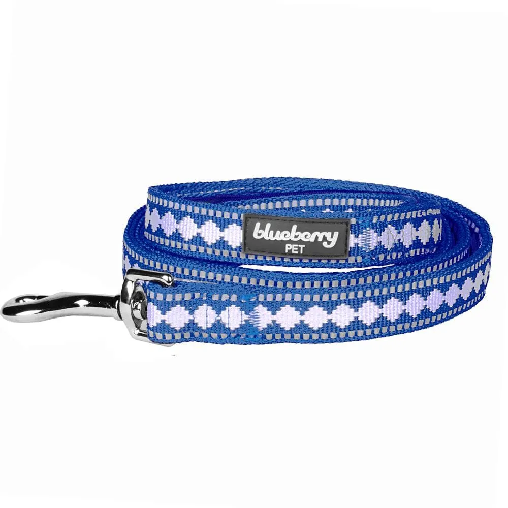 Soft 3M Reflective Jacquard Dog Leash with Neoprene Padded Handle