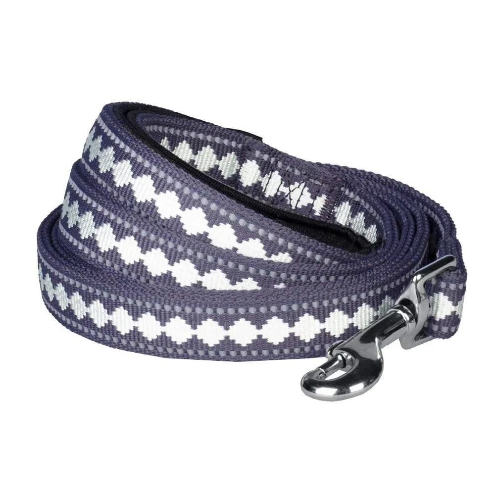 Soft 3M Reflective Jacquard Dog Leash with Neoprene Padded Handle