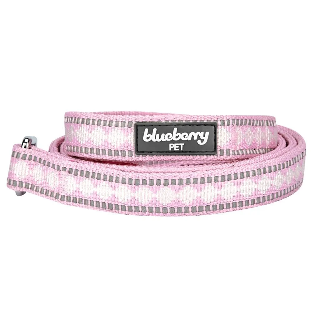 Soft 3M Reflective Jacquard Dog Leash with Neoprene Padded Handle