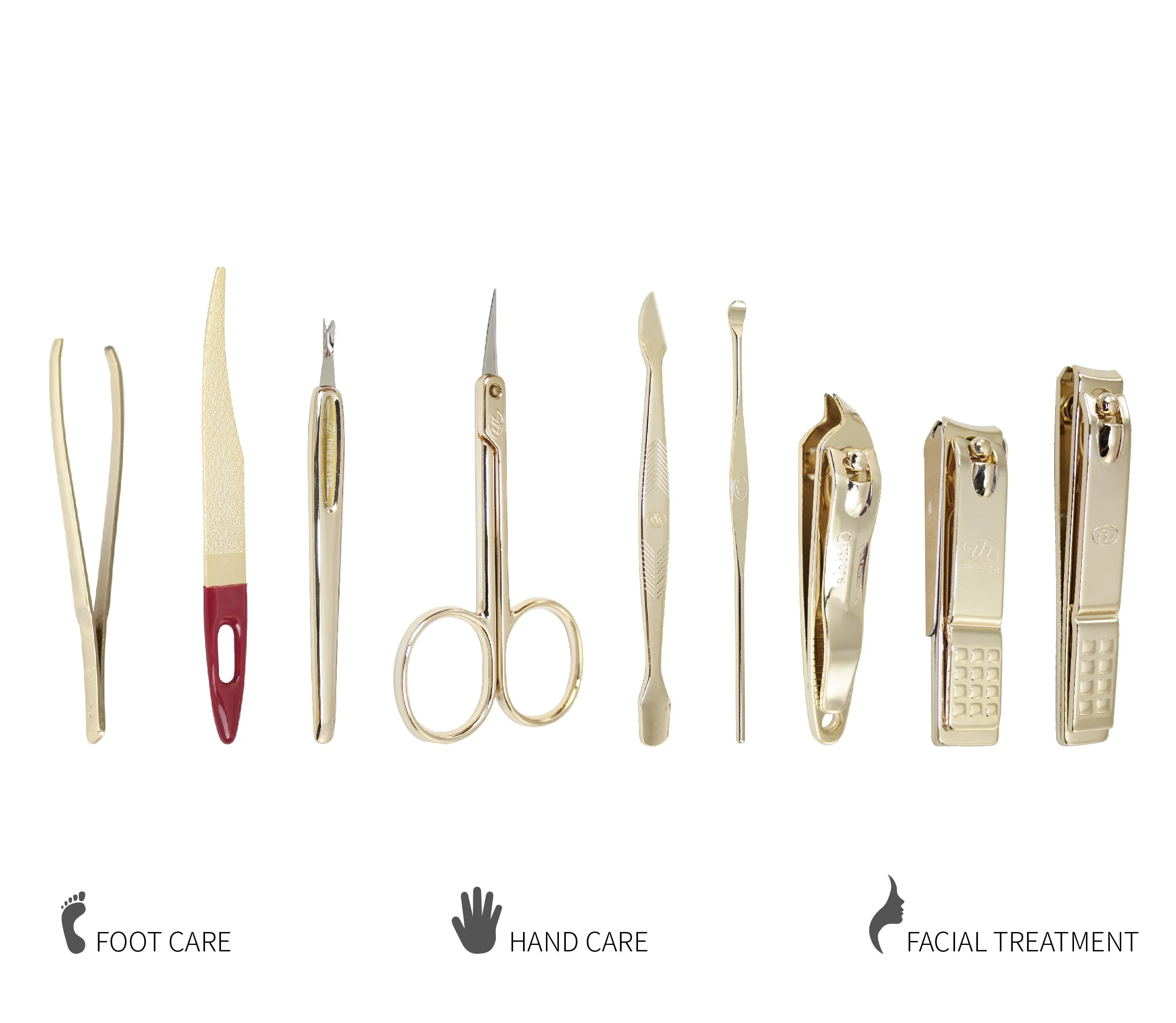 Three Seven, Nail Clipper Set 9pcs TS-636XG, MADE IN KOREA, Free shipping (Excluding HI, AK)