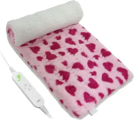 ZXU Heating Pad for Back Pain Relief, Ultra Soft Sherpa Heating Pad for Cramps Relief with 12 Heat Setting, Moist Heat Option, and Auto Shut Off Function Hot Heated Pad (Pink)